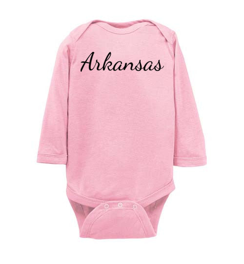 Arkansas. Infant. LS Onesie