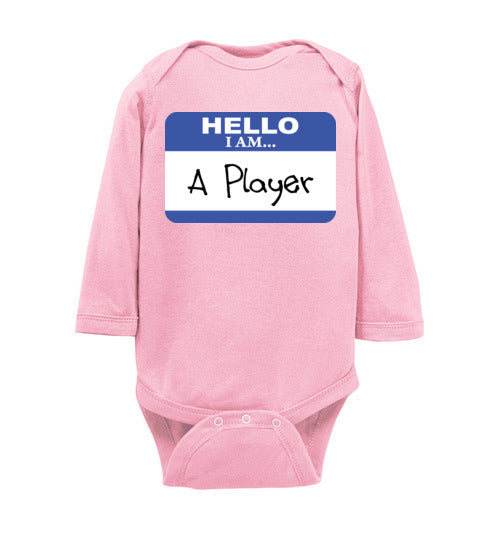 A Player. Infant. LS Onesie