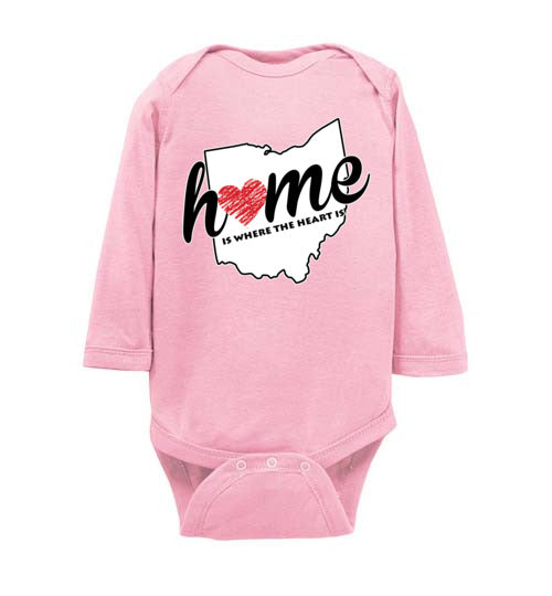Ohio Home. Infant. LS Onesie