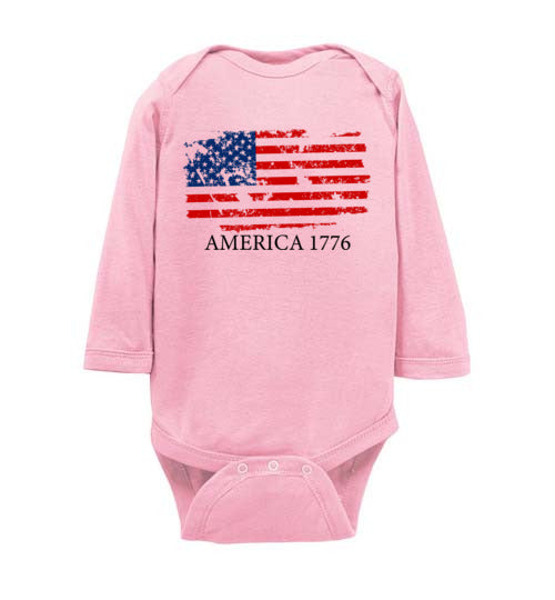 America 1776. Infant. LS Onesie