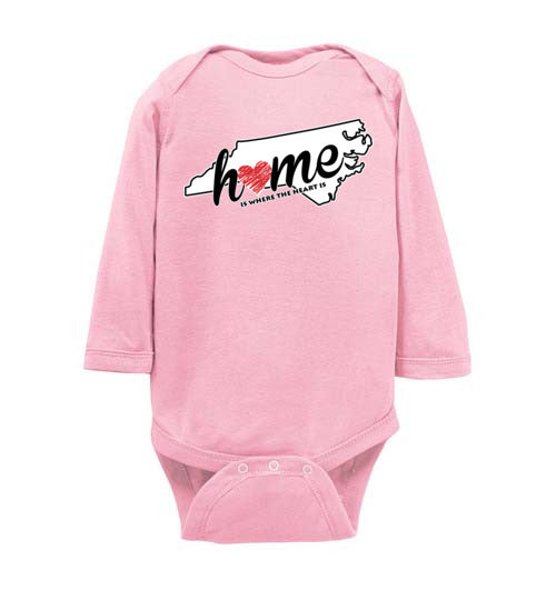 North Carolina Home. Infant. LS Onesie