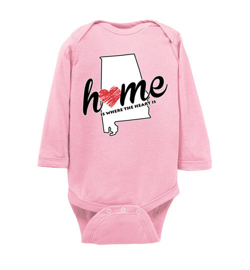 Alabama Home. Infant LS Onesie