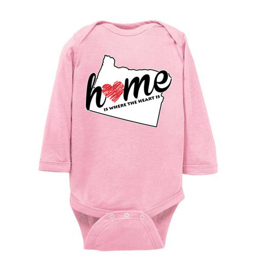Oregon Home. Infant. LS Onesie