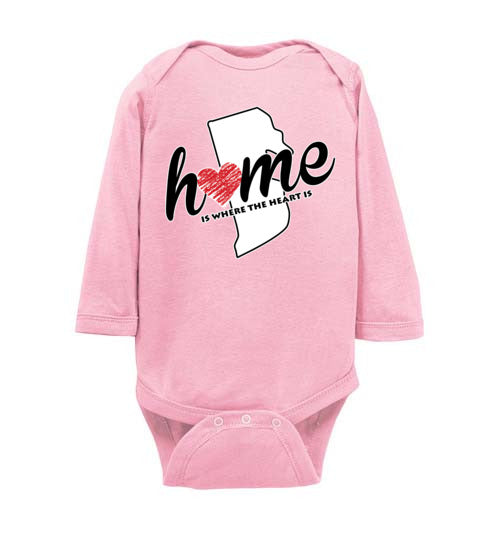 Rhode Island Home. Infant. LS Onesies