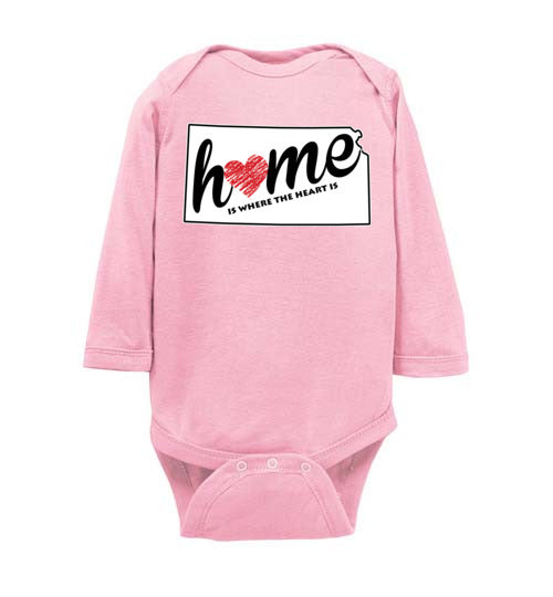 Kansas Home. Infant. LS Onesie