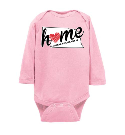 Nebraska Home. Infant. LS Onesie