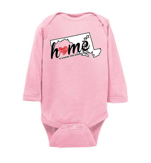 Maryland Home. Infant. LS Onesie