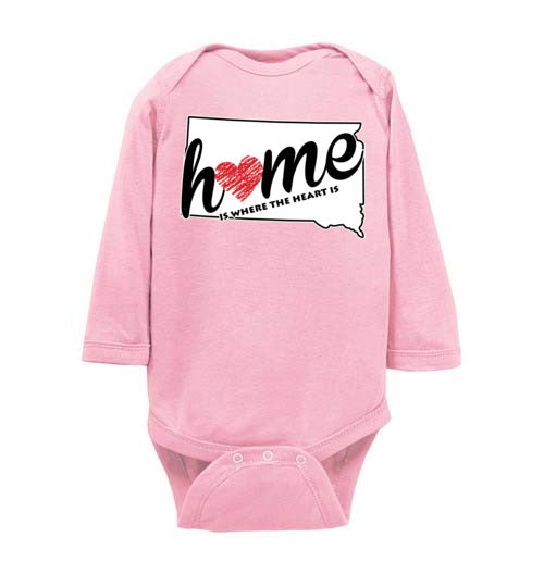 South Dakota Home. Infant. LS Onesie