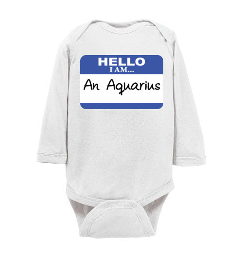 An Aquarius. Infant. LS Onesie