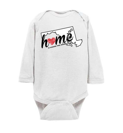 Maryland Home. Infant. LS Onesie