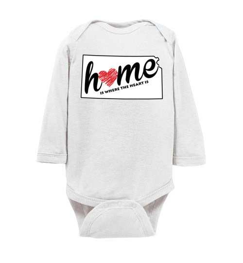 Kansas Home. Infant. LS Onesie