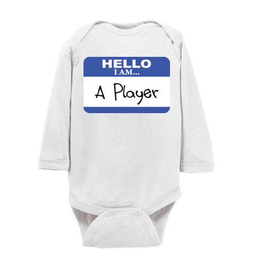 A Player. Infant. LS Onesie