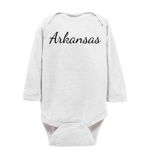 Arkansas. Infant. LS Onesie