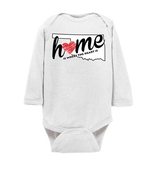 Oklahoma Home. Infant. LS Onesie