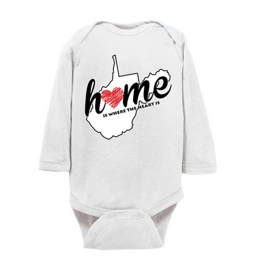 West Virginia Home. Infant. LS Onesie