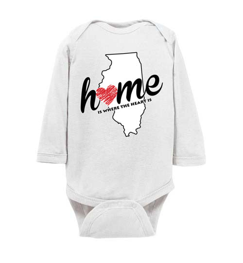 Illinois Home. Infant. LS Onesie