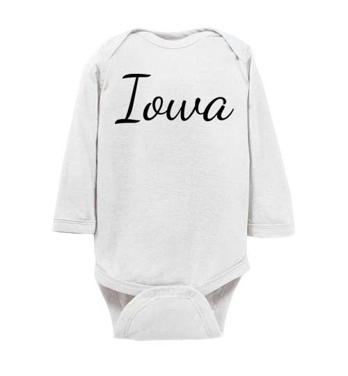 Iowa. Infant. LS Onesie