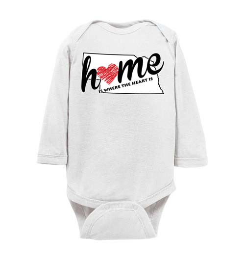Nebraska Home. Infant. LS Onesie