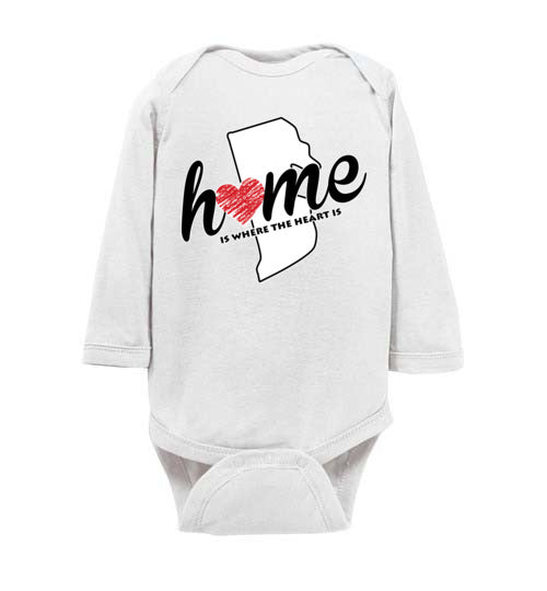 Rhode Island Home. Infant. LS Onesies