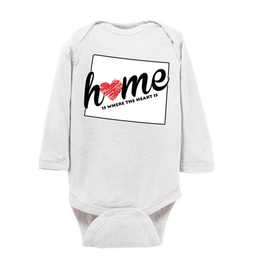 Wyoming Home. Infant. LS Onesie