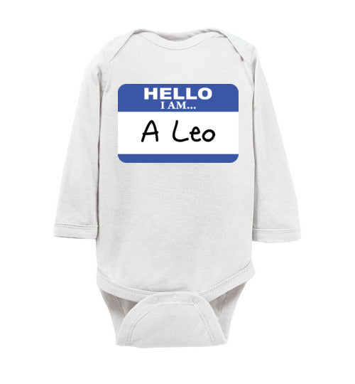 A Leo. Infant. LS Onesie
