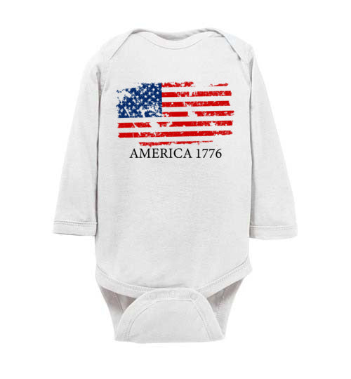 America 1776. Infant. LS Onesie