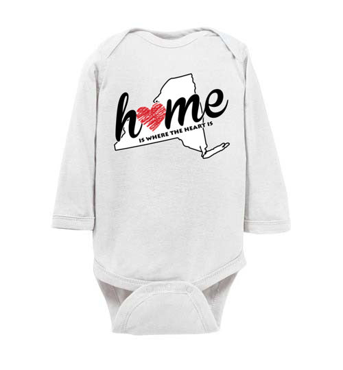 New York Home. Infant. LS Onesie