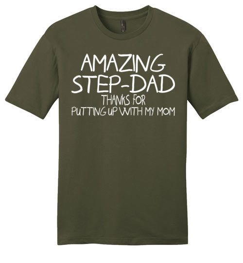 Amazing Step Dad. District Young Mens Very Important Tee