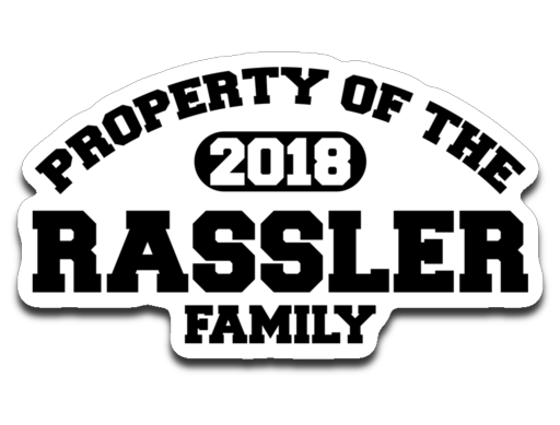 Property of Rassler Family Decal