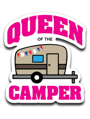 Queen of the Camper. Decal