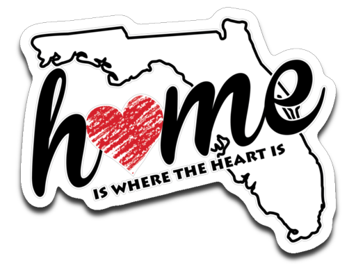 Florida Home. Decal