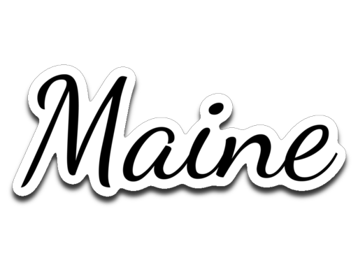 Maine. Decal