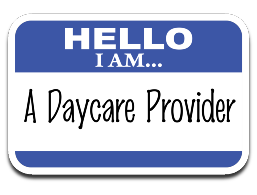 A Daycare Provider Decal