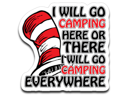 I will go camping. Decal