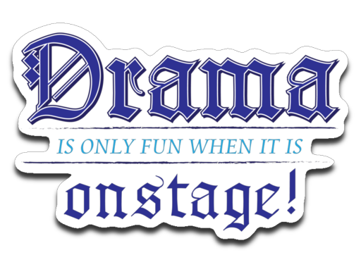 Drama on stage Decal