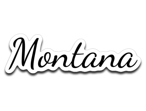 Montana. Decal.