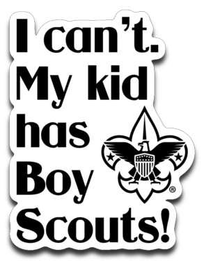 My kid has Boy Scouts Decal