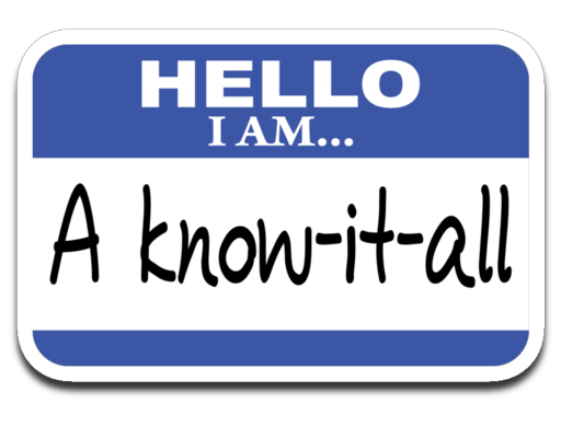 I am a know it all. Decal