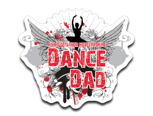 Dance Dad. Decal