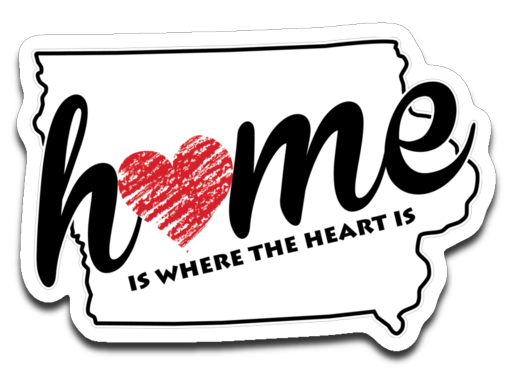 Iowa Home. Decal