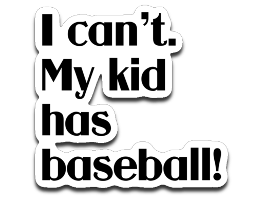 Parent Life Baseball Decal