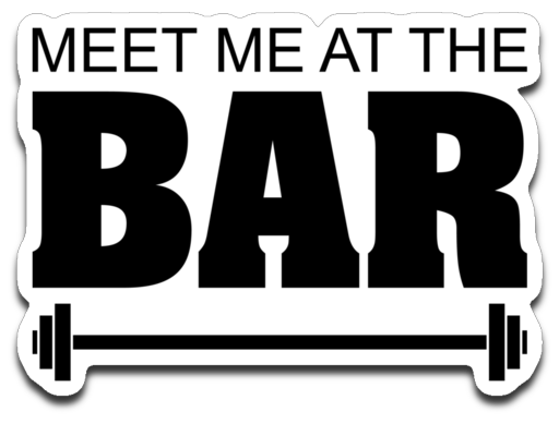 Meet me at the Bar. Decal