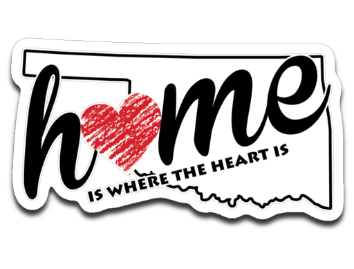 Oklahoma Home. Decal