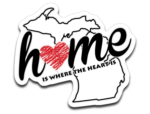 Michigan Home. Decal