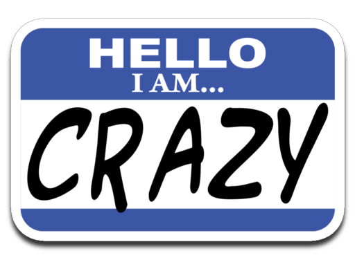 I am crazy decal