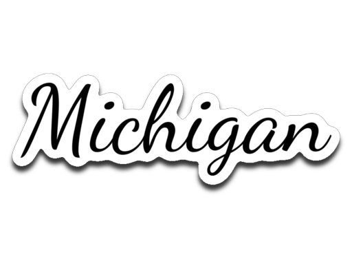 Michigan. Decal.