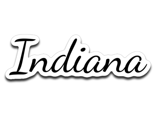 Indiana. Decal.