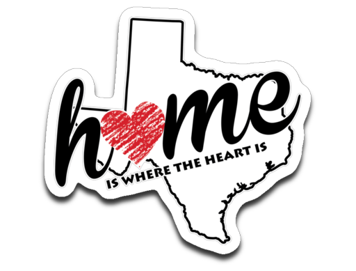 Texas Home. Decal