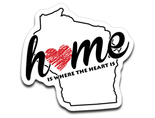 Wisconsin Home. Decal