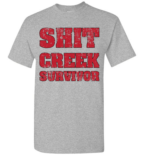 Shit Creek Red. Adult. SS Tshirts